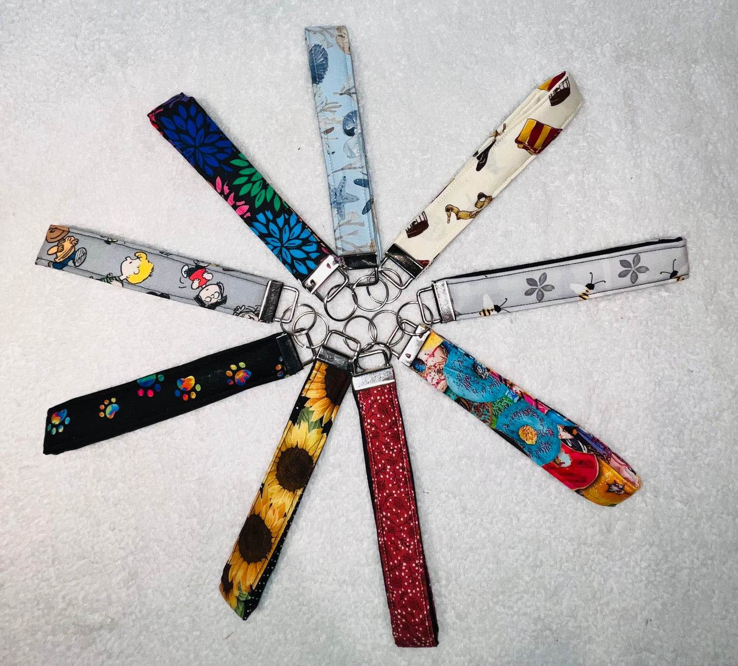 Handmade Keychain Wristlet